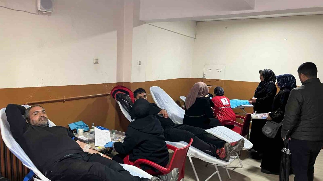 Ağrı’da kan bağışına yoğun ilgi