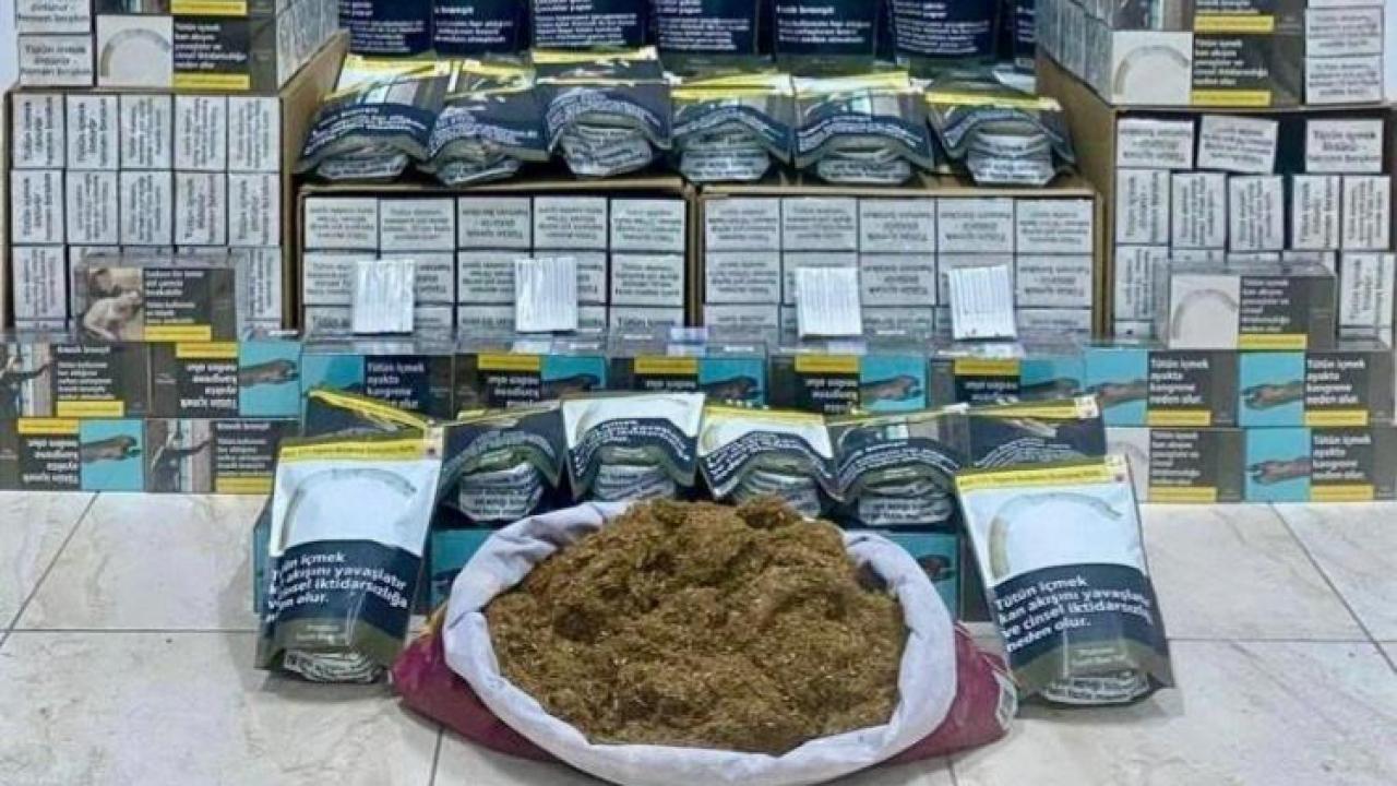 Kars’ta kaçakçılık operasyonu: Binlerce makaron ve kilolarca tütün ele geçirildi