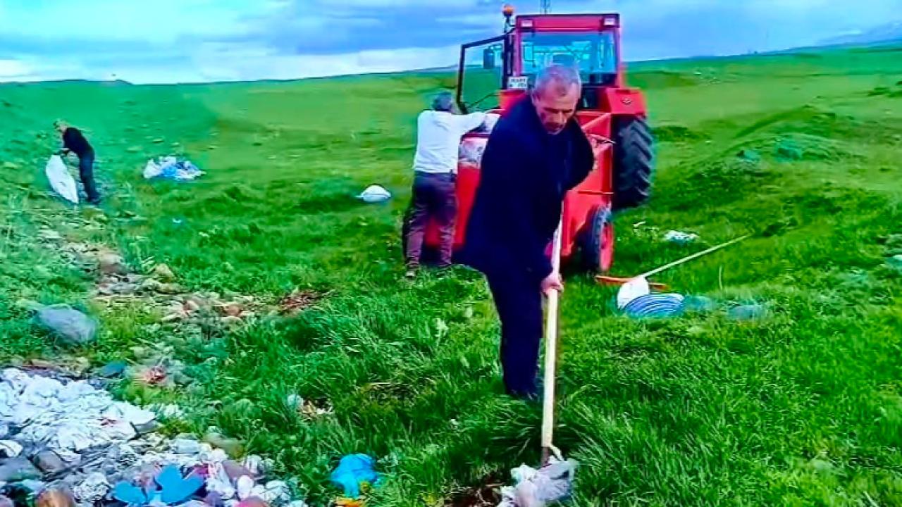 Muhtarlardan çevreye bayram hediyesi