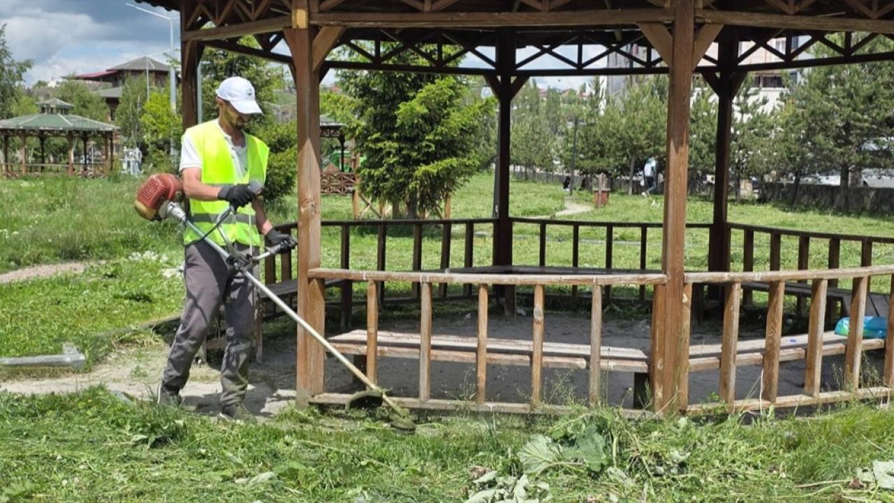 Belediye ekiplerinden yaz temizliği