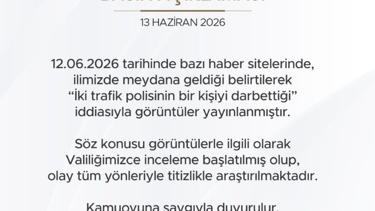 Iğdır Valiliği darp iddiasıyla ilgili soruşturma başlattı
