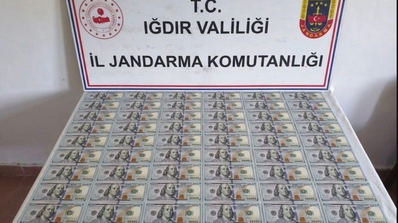 Iğdır’da 10 bin dolar değerinde sahte banknot ele geçirildi