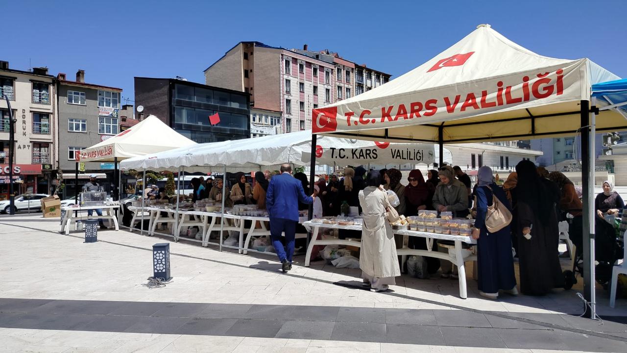 Kars’ta camii inşaatına destek kermesi