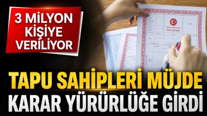 Tapuda büyük değişiklik! 3 milyon kişiyi etkileyen karar açıklandı
