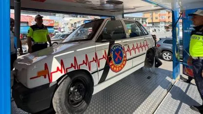 Akyaka'da trafik güvenliği için uygulamalı eğitim