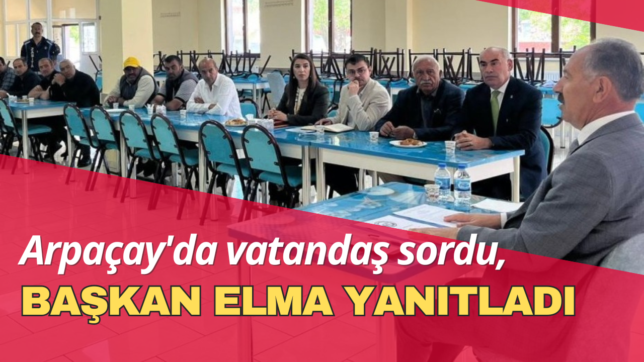 Arpaçay'da vatandaş sordu, Başkan Zeki Elma yanıtladı