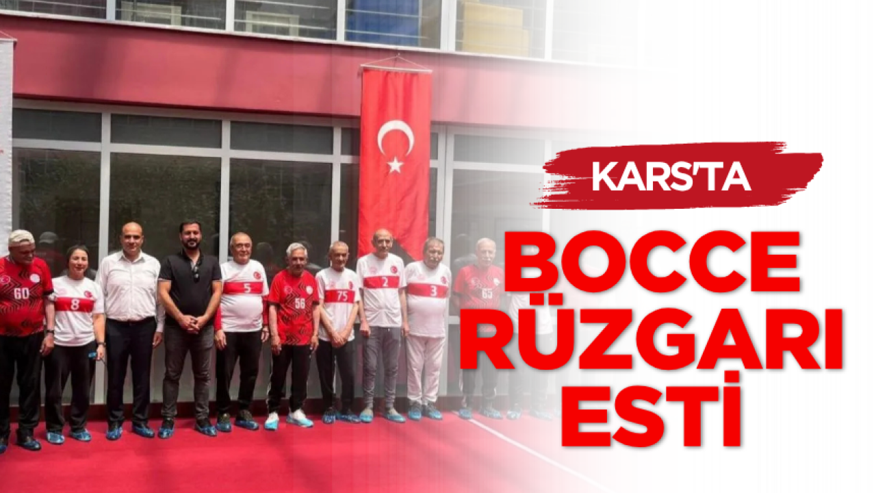 Kars'ta bocce rüzgarı esti