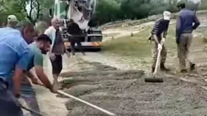 Kars’ta köylüler kendi yolunu yaptı