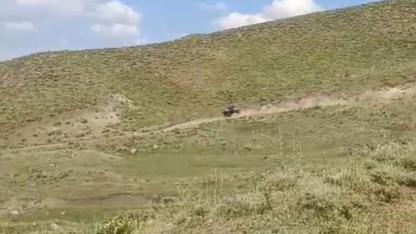 Muş'ta yayla yolunda korkutan traktör kazası